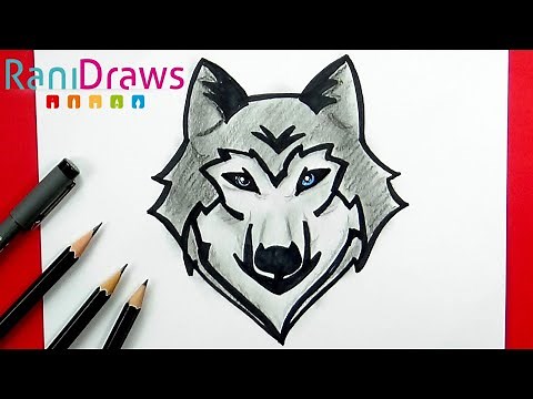 Cómo dibujar un LOBO - Paso a paso