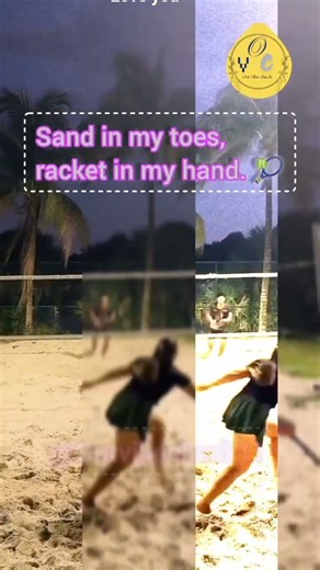 Intense Beach Tennis Match on the Sand! 🎾#viral #shortvideo #love #trending #beachtennislife