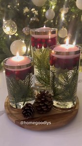 382K views · 2.3K reactions | ✨Classic Centerpiece Inspo✨ I used gold metallic tape around the rims for a little extra pizzazz  #centerpiece #christmasdecor #christmasdecorations #decor #diychristmas #diyprojects #christmasdiy | Home Goodiys | Facebook