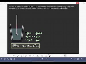 10: Constant pressure (coffee cup) calorimetry problem-solving