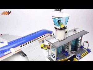 Обзор Лего Сити Аэропорт Пассажирский Терминал и Самолет - 60104 - Lego City Airport