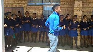 17/01/2018 Makgoka high choir blessed leadership entourage with harmonius Melody during back to school campaign. The school promised 100% pass rate in the academic year 2018. End. Issued by Communications and Marketing | Polokwane Municipality