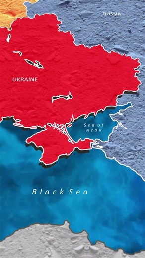 Ukraine Map Explained in 30 Seconds | Russia–Ukraine War | UPSC Geography #shorts