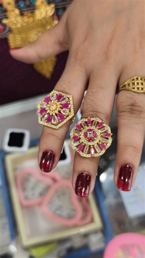 Harshi Collections on Instagram: "Karvachauth Rings Collections #jewelry #rings"