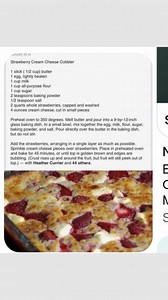 Strawberry Cream Cheese Cobbler 🍓 #easyrecipe | Sheryl Powell Simpson