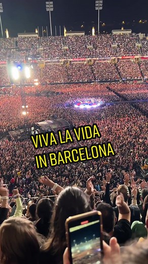 #vivalavida #coldplay #barcelona #musicofthespheresworldtour
