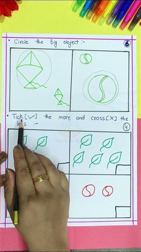 Nursery Maths unit 1 test paper part 3... #education #thekidsboat