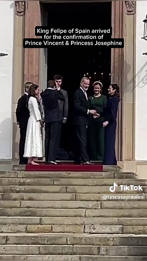 King Felipe VI at Prince Vincent & Princess Josephine's Confirmation
