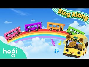 Travel with Color Bus | Back to School! | Sing Along with Hogi | Nursery Rhymes | Pinkfong & Hogi