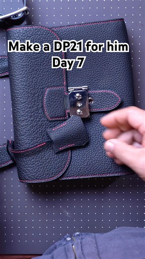Done with sewing the leather messenger bag❤️ #diycrafts #leathercraft