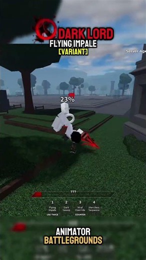 NEW Dark lord Rework Showcase in THE New Update 0 | Animator Battlegrounds #roblox #fyp #jjs #tsb