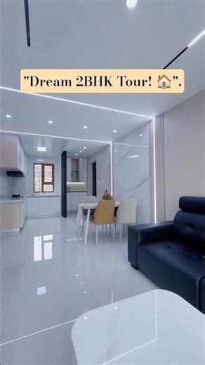 Modern Minimalist 2BHK Apartment Tour! 🏠✨ | Dream Home Interior Design #youtubeshorts #foryou