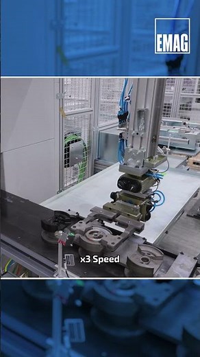 Double-Side Grinding in One Process 🔧 CNC Automation with TrackMotion | VL 200 GT #shorts