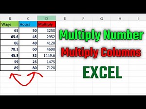 how to multiply two numbers in excel | multiplication of two columns in microsoft excel