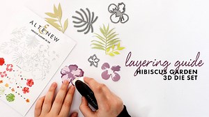 Here's a treat for you! We have a quick and simple video on how to layer the new set! We hope you find this video extra helpful. Find the Hibiscus Garden 3D Die Set in the shop: https://altenew.com/products/hibiscus-garden-3d-die-set #Altenew | Altenew