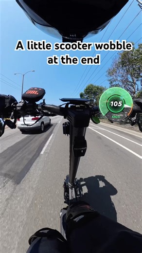 A little scooter wobble at the end no biggie