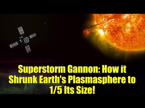 Superstorm Gannon: How it Shrunk Earth's Plasmasphere to 1/5 Its Size!