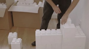 EverBlock 10’ x 3’ Pony Wall Kit | Modular Building Blocks | Wall System for Building, Display & Structures | Room Divider & Partition | Easy to Connect & Reuse | Indoor & Outdoor Use | Black