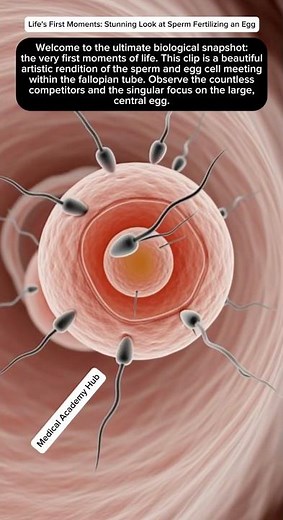 Life’s First Moment: Stunning Look at Sperm Fertilizing an Egg | Medical Academy Hub