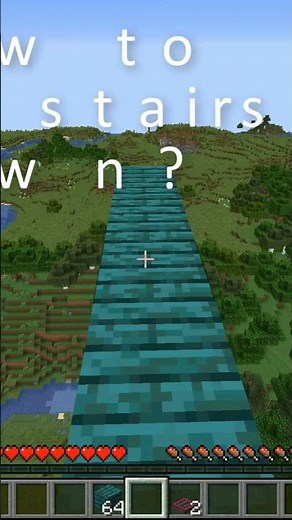How to Build Stairs Down? STAIRCASE in Minecraft! #shorts
