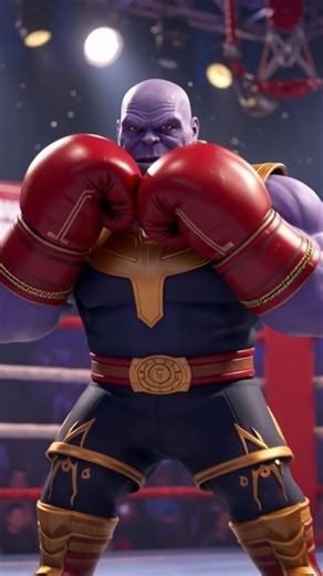 Steve's Brutal Knockout on Thanos 🥊 #shorts #animation #marvel