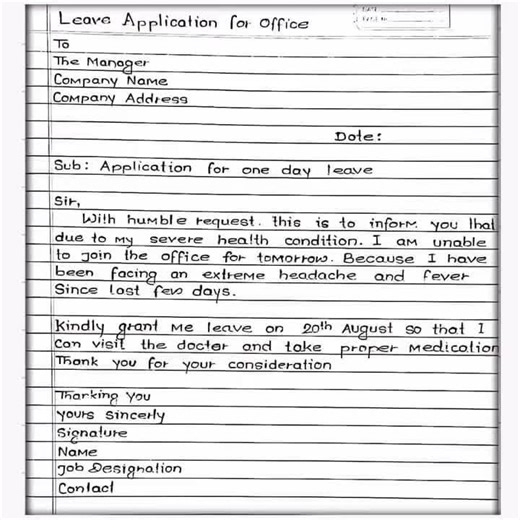 Leave Application Guide for Office Needs