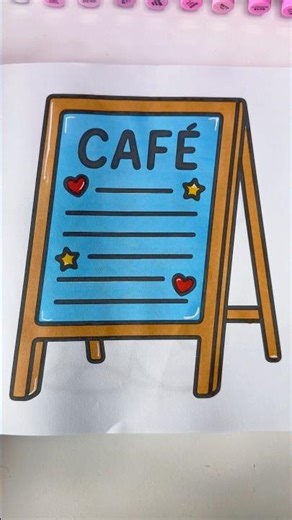 ✨A little cafe magic ✨ #asmr #cafe #coloring