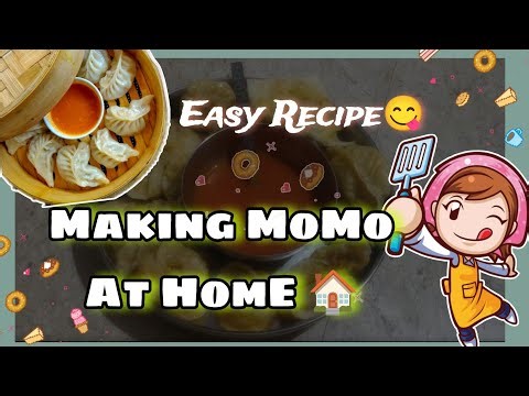 How To Make MoMo At Home// Easy Momo Recipe 😋 #momos #momorecipe #cooking #vlog