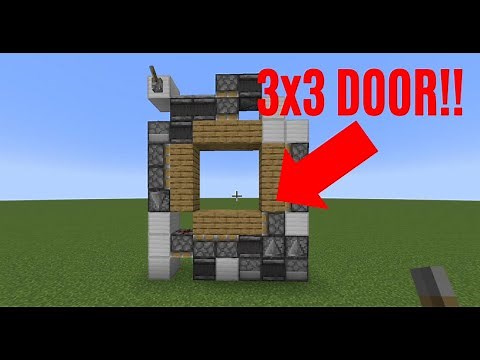 How To Build A 3x3 Redstone Door! (1.18, Java)