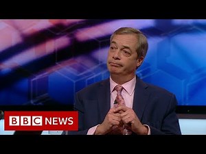 Nigel Farage reaction as Conservatives set for majority - BBC News