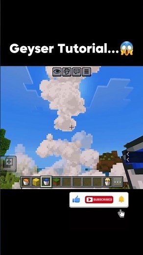 How to make Geyser in Minecraft!