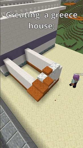 How to build a Greece house in Minecraft!