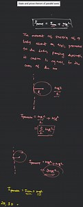 State and prove therom of parallel axes... | Filo