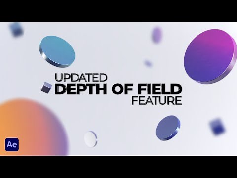 Add depth of field to your 3d Scene in After Effects