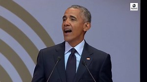 Former Pres. Barack Obama: "Unfortunately, too much of politics today seems to reject the very concept of objective truth. People just make stuff up...we see the utter loss of shame among political leaders where they're caught in a lie and they just double down." abcn.ws/2NkB3MY | ABC News Politics