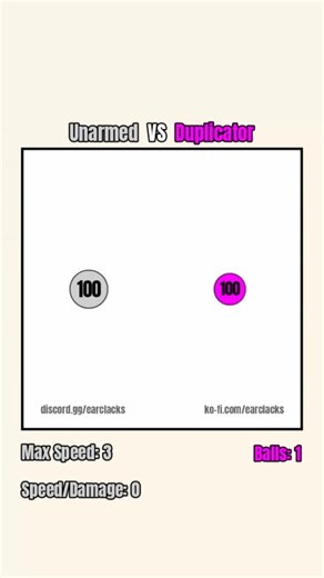 Earclacks on Instagram: "Unarmed 👊 VS 🟣 Duplicator #satisfying #animation #physics #fantasy #rpg"
