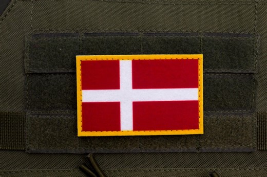 Denmark Flag Hook and Loop Patch Danmarks Flag - Etsy