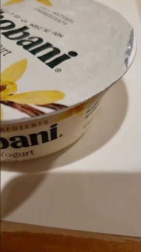 Chobani vanilla flavor Greek yogurt