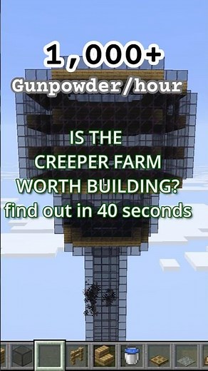 Testing Minecraft Farms👽 Creeper Farm