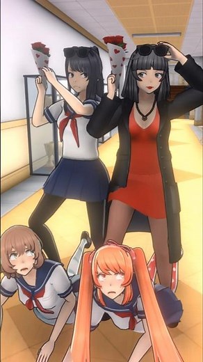 Kataba Visits Ayano by Time Travelling from 1950s! (Yandere Simulator) #shorts