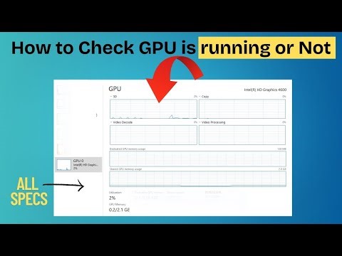 How to Check your GPU is Running or Not in Windows 10 & 11