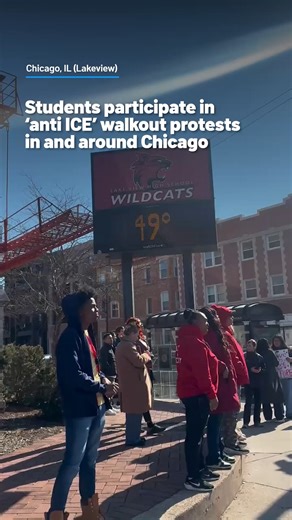 Students at several high schools in Chicago and surrounding suburbs walked out of class Friday to protes ICE and the Trump administration’s ongoing immigration enforcement efforts nationwide. Hundreds of student gathered at Federal Plaza in downtown Chicago, holding signs reading “ICE OUT!” and “ABOLISH ICE” before marching to Daley Plaza. #ice #chicago #protest | NBC Chicago