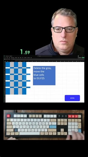 excelobstaclecourse.com on Instagram: "Excel obstacle course #excel #speedrun #satisfying"