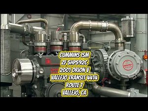 Bus Engine Sound｜Vallejo Transit 4414｜2001 Orion V｜Cummins ISM ZF5HP592C｜巴士引擎聲
