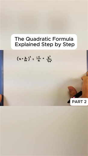The Quadratic Formula Explained Step by Step (2) #LearnOnTikTok #PhysicsTikTok #mathematics #calculus