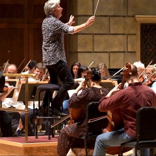 A joke, that's what scherzo means. Instead of a traditional minuet for the 3rd movement, Beethoven introduces this scherzo. So here's how the music goes: the strings begin, then the oboes, the flutes, then the whole orchestra crashes in! After the funeral march, Beethoven is clearly having fun, using sudden accented surprises to throw listeners off-balance! As you sit in the concert hall, can you anticipate the musical surprises that lie ahead? Find out this Thu & Sat at our Centennial Season op