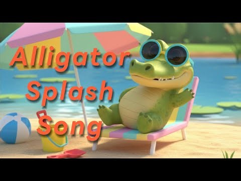 Title: Alligator Family Song 🐊 | Funny Kids Dance & Splash