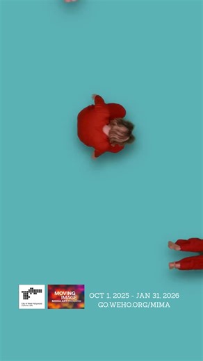 As Above by Maya Kell-Abrams and Adam Agostino originated from a concept developed with Sadie Wilking. The choreography explores depth, travel, and movement designed in response to a bird’s eye view. While the film was initially envisioned to feature a single dancer on screen, the curved vertical canvas of the exhibition’s projection map led to the inclusion of multiple overlapping dancers—shaping a new visual direction for the work. Maya Kell-Abrams, a Berkeley-born dancer and choreographer wit