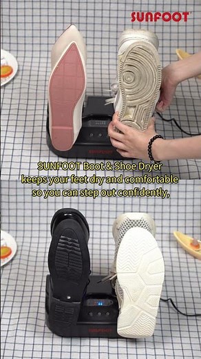 How to Dry Shoes Fast at Home — SUNFOOT Shoe Dryer Demo