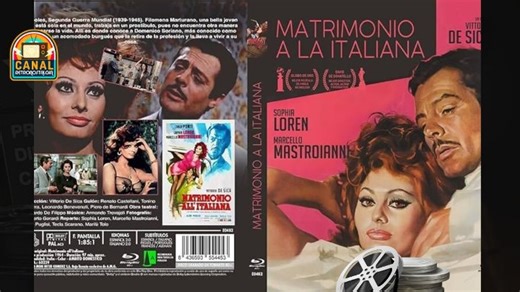 Matrimonio a la italiana (1964) HD. Sophia Loren, Marcello Mastroianni, Gianni Ridolfi
